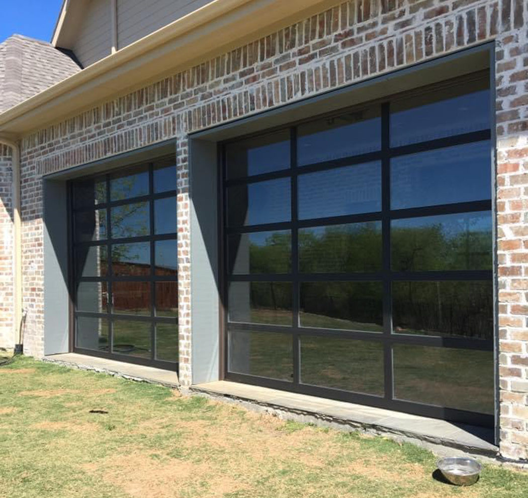 glass garage door