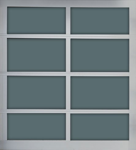 full view glass garage door