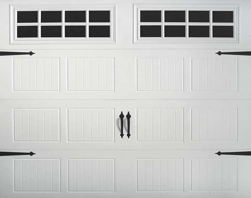 grooved panel carriage garage door