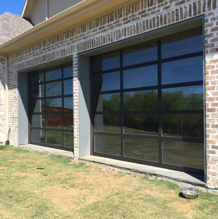 glass garage doors