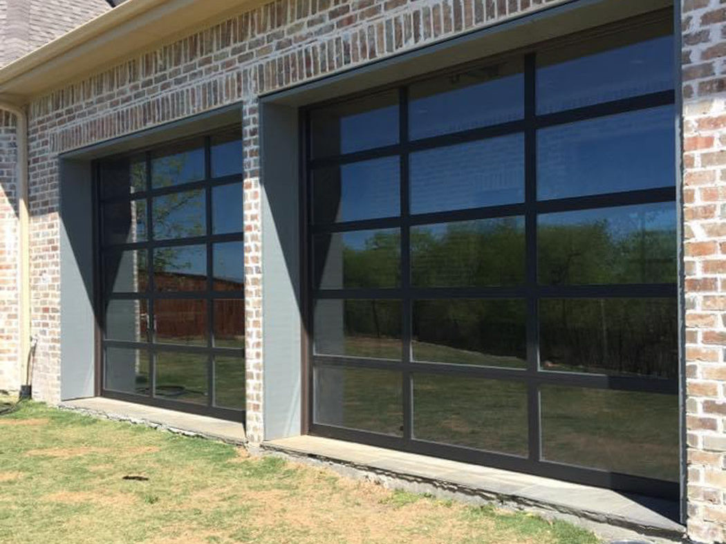 glass garage door