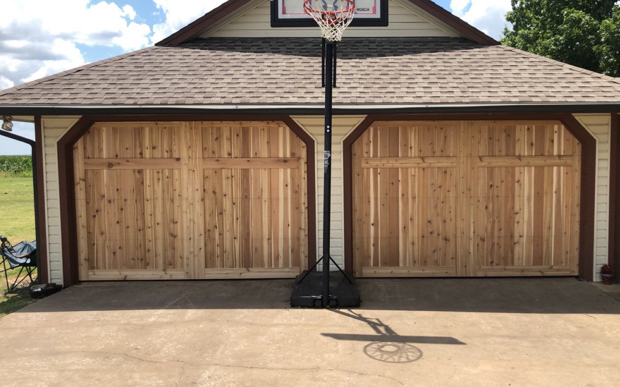 wood garage doors