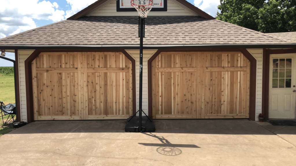 double faux wood doors in tom bean, tx